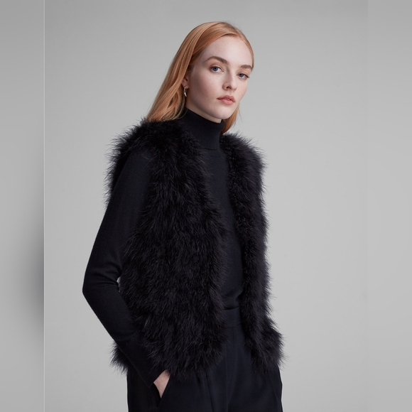 Club Monaco Violet Feather Vest - Size S - Picture 3 of 14